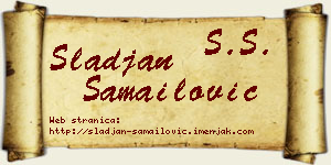 Slađan Samailović vizit kartica